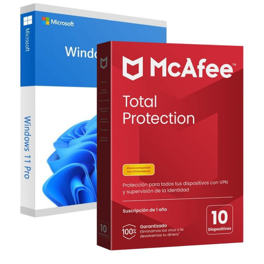 Windows 11 PRO + Antivirus McAfee Total Protection